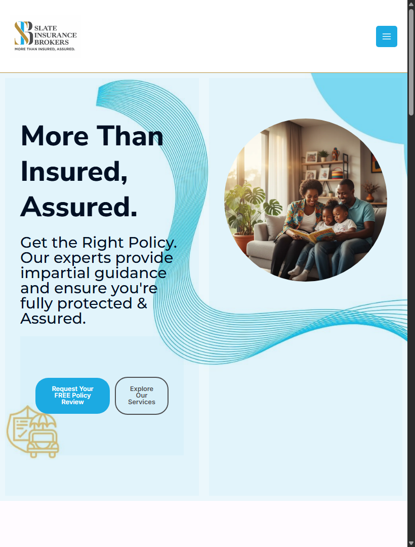Slate Insurance Tablet View